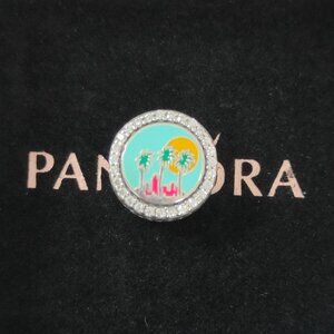 Pandora Miami Beach Travel Bead Charm Bracelet Pendant S925 Silver with box